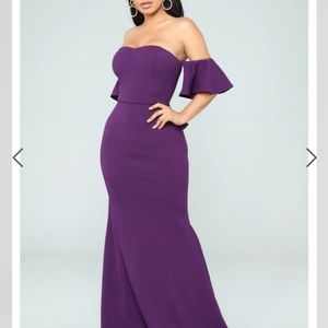 Party Dress-Eggplant